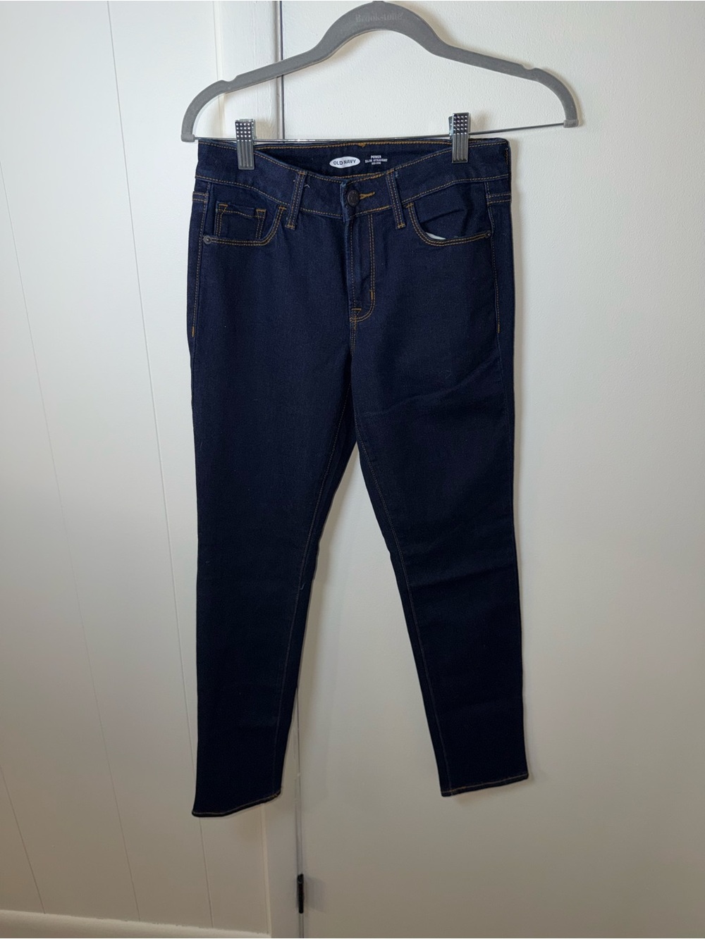 Old Navy Power Slim Straight High‑Rise Jeans | Women’s 0 | Dark Wash | GUC